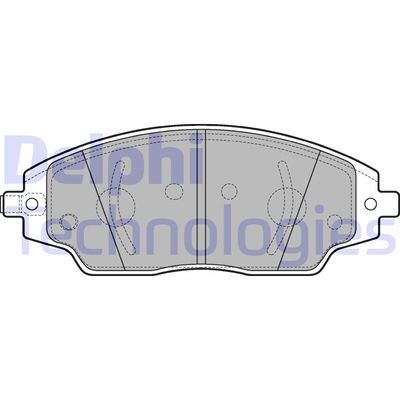 LP3192 DELPHI Комплект тормозных колодок, дисковый тормоз