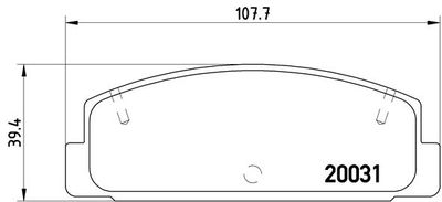 P49037 BREMBO Комплект тормозных колодок, дисковый тормоз