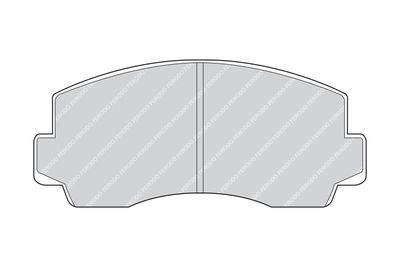 FDB170 FERODO Комплект тормозных колодок, дисковый тормоз