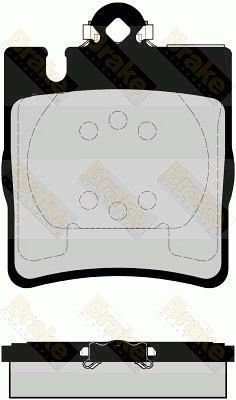 PA1553 Brake ENGINEERING Комплект тормозных колодок, дисковый тормоз