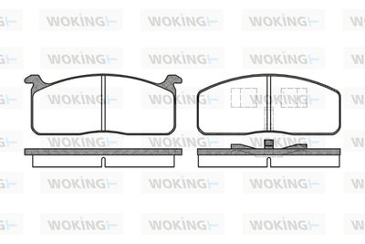 P020300 WOKING Комплект тормозных колодок, дисковый тормоз