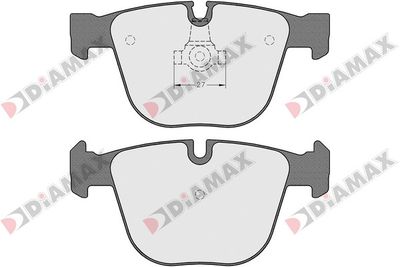 N09483 DIAMAX Комплект тормозных колодок, дисковый тормоз