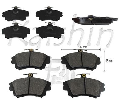 FK6126 KAISHIN Комплект тормозных колодок, дисковый тормоз