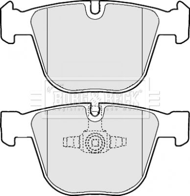 BBP2116 BORG & BECK Комплект тормозных колодок, дисковый тормоз