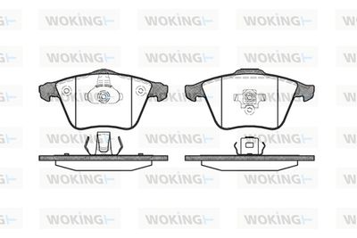 P864320 WOKING Комплект тормозных колодок, дисковый тормоз