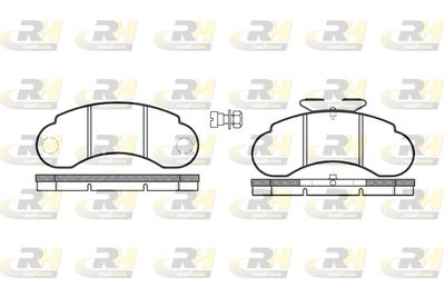 214220 ROADHOUSE Комплект тормозных колодок, дисковый тормоз