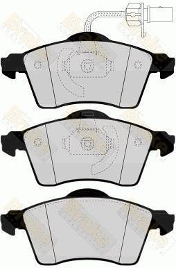 PA1568 Brake ENGINEERING Комплект тормозных колодок, дисковый тормоз