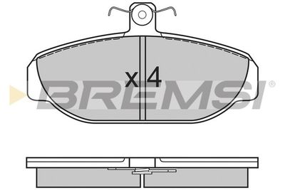 BP2616 BREMSI Комплект тормозных колодок, дисковый тормоз