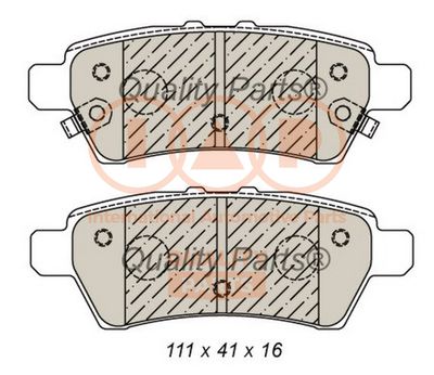 70413046 IAP QUALITY PARTS Комплект тормозных колодок, дисковый тормоз