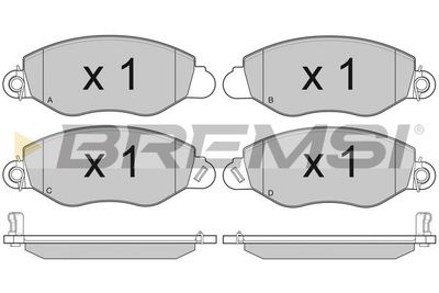 BP3010 BREMSI Комплект тормозных колодок, дисковый тормоз