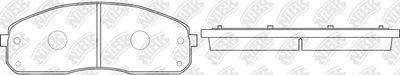 PN0600 NiBK Комплект тормозных колодок, дисковый тормоз