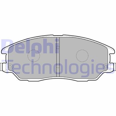 LP1857 DELPHI Комплект тормозных колодок, дисковый тормоз