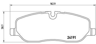 P44014 BREMBO Комплект тормозных колодок, дисковый тормоз