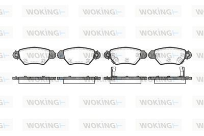 P785302 WOKING Комплект тормозных колодок, дисковый тормоз