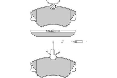 120801 E.T.F. Комплект тормозных колодок, дисковый тормоз