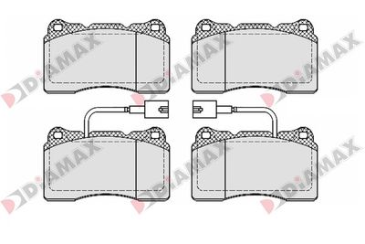 N09650 DIAMAX Комплект тормозных колодок, дисковый тормоз