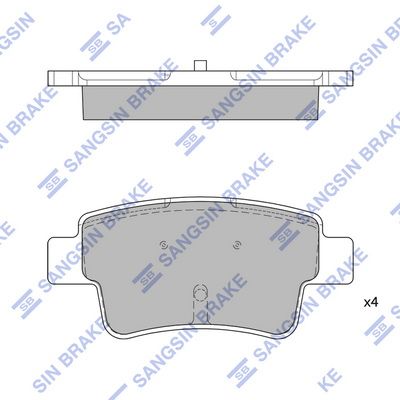 SP1809 Hi-Q Комплект тормозных колодок, дисковый тормоз