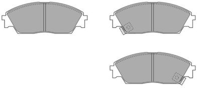 FBP071401 FREMAX Комплект тормозных колодок, дисковый тормоз