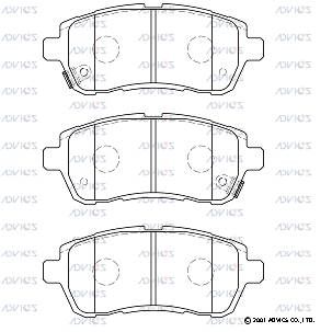 SN503P ADVICS Комплект тормозных колодок, дисковый тормоз