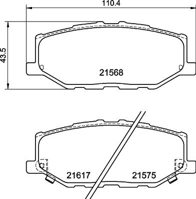 P79040 BREMBO Комплект тормозных колодок, дисковый тормоз