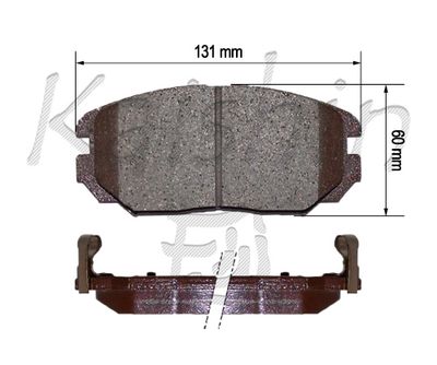 FK11183 KAISHIN Комплект тормозных колодок, дисковый тормоз