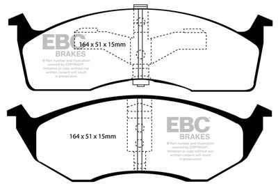 DP1065 EBC Brakes Комплект тормозных колодок, дисковый тормоз