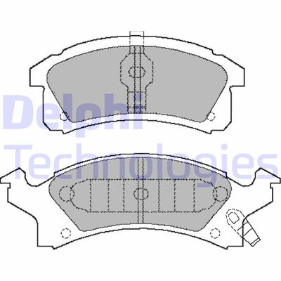 LP898 DELPHI Комплект тормозных колодок, дисковый тормоз