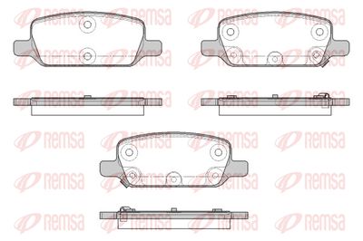 191702 REMSA Комплект тормозных колодок, дисковый тормоз