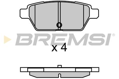 BP3683 BREMSI Комплект тормозных колодок, дисковый тормоз