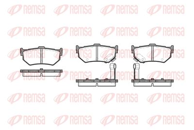 018302 REMSA Комплект тормозных колодок, дисковый тормоз