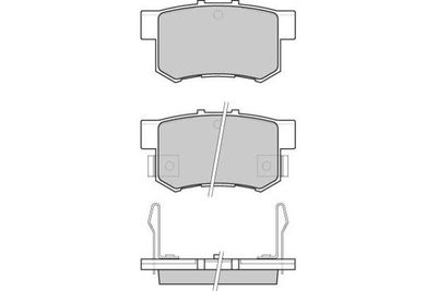 120544 E.T.F. Комплект тормозных колодок, дисковый тормоз