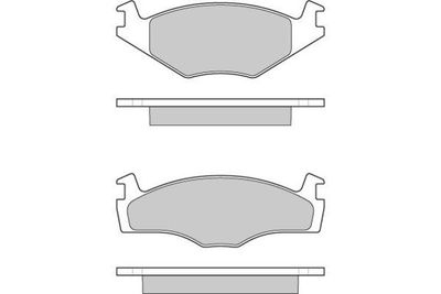 120645 E.T.F. Комплект тормозных колодок, дисковый тормоз