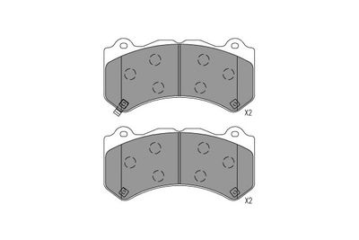 KBP6627 KAVO PARTS Комплект тормозных колодок, дисковый тормоз