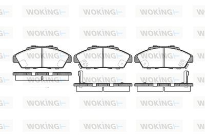 P241302 WOKING Комплект тормозных колодок, дисковый тормоз