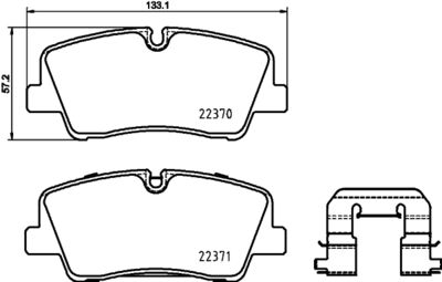 P30085 BREMBO Комплект тормозных колодок, дисковый тормоз