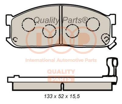 70421080 IAP QUALITY PARTS Комплект тормозных колодок, дисковый тормоз