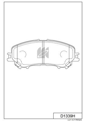 D1339H MK Kashiyama Комплект тормозных колодок, дисковый тормоз