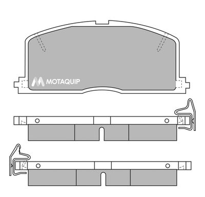 LVXL353 MOTAQUIP Комплект тормозных колодок, дисковый тормоз