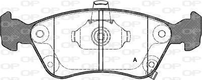 BPA067602 OPEN PARTS Комплект тормозных колодок, дисковый тормоз