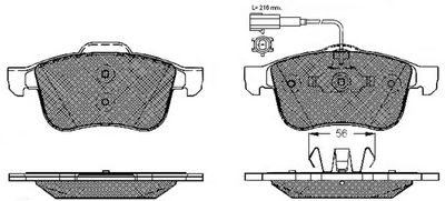 FP1308E FIT Комплект тормозных колодок, дисковый тормоз