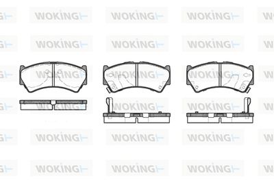 P492352 WOKING Комплект тормозных колодок, дисковый тормоз