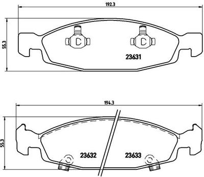 P37005 BREMBO Комплект тормозных колодок, дисковый тормоз