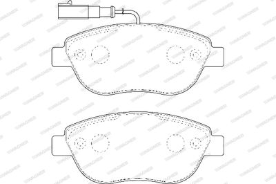 WBP23708A WAGNER Комплект тормозных колодок, дисковый тормоз