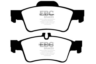 DP41491R EBC Brakes Комплект тормозных колодок, дисковый тормоз