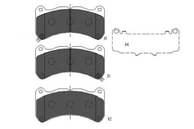 KBP9113 KAVO PARTS Комплект тормозных колодок, дисковый тормоз