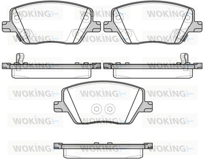 P1795302 WOKING Комплект тормозных колодок, дисковый тормоз