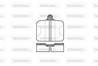 P018300 WOKING Комплект тормозных колодок, дисковый тормоз