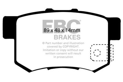 DP51193NDX EBC Brakes Комплект тормозных колодок, дисковый тормоз