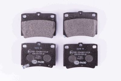 8DB355009501 HELLA Комплект тормозных колодок, дисковый тормоз