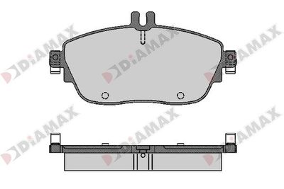 N09671 DIAMAX Комплект тормозных колодок, дисковый тормоз